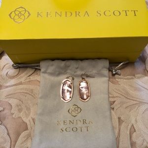 Kendra Scott Earrings: pink and rose gold